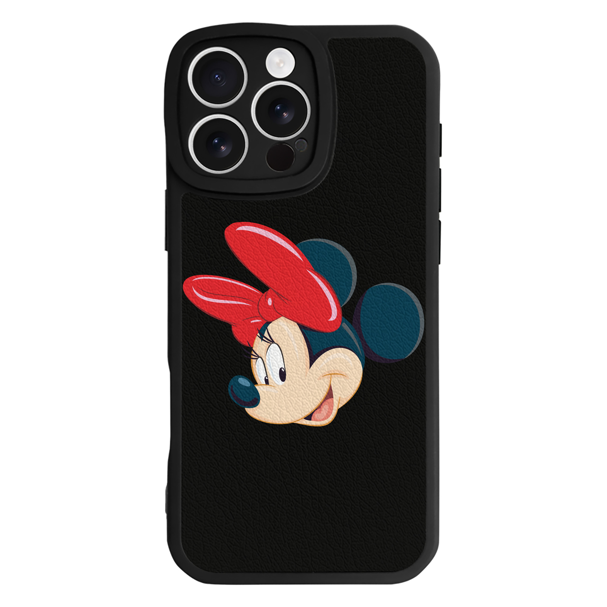 （画像用） ミッキーマウス Mickey Mouse 【iPhone 16シリーズ対応】シリコンスマホケース（レザー調） 材質：シリコン